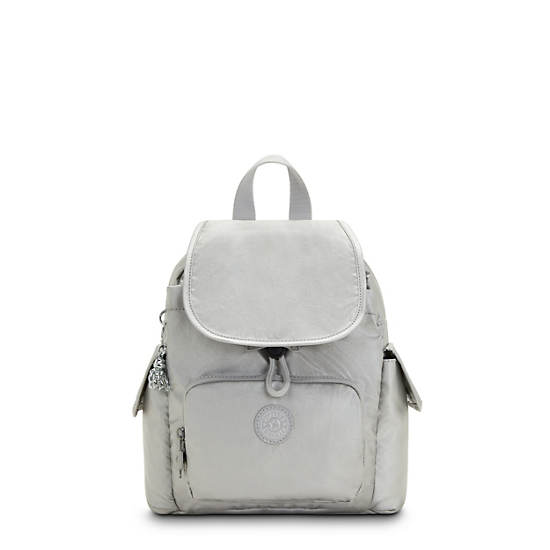 Mochilas Kipling City Pack Mini Classic Metallic Plateados | MX 1481NW